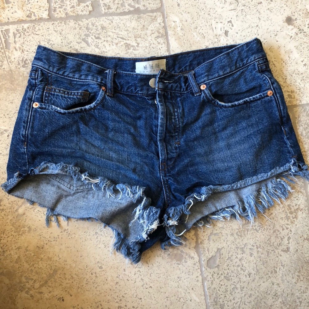 Denim cutoffs
